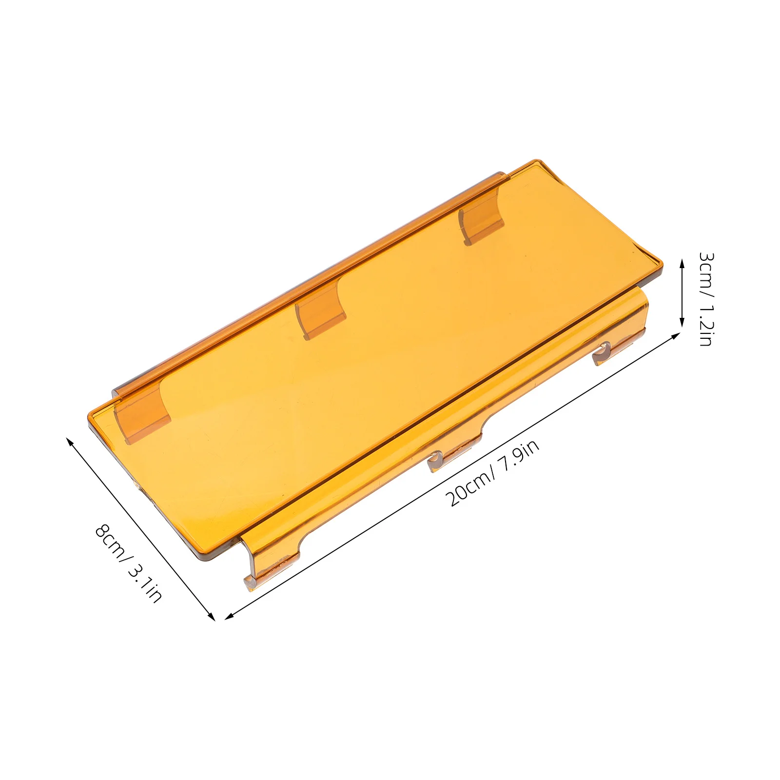 غطاء شريط الضوء 8 بوصة مادة الكمبيوتر المتينة تصميم أنيق إضاءة مشرقة سهلة التركيب مستلزمات السيارات على الطرق الوعرة #4