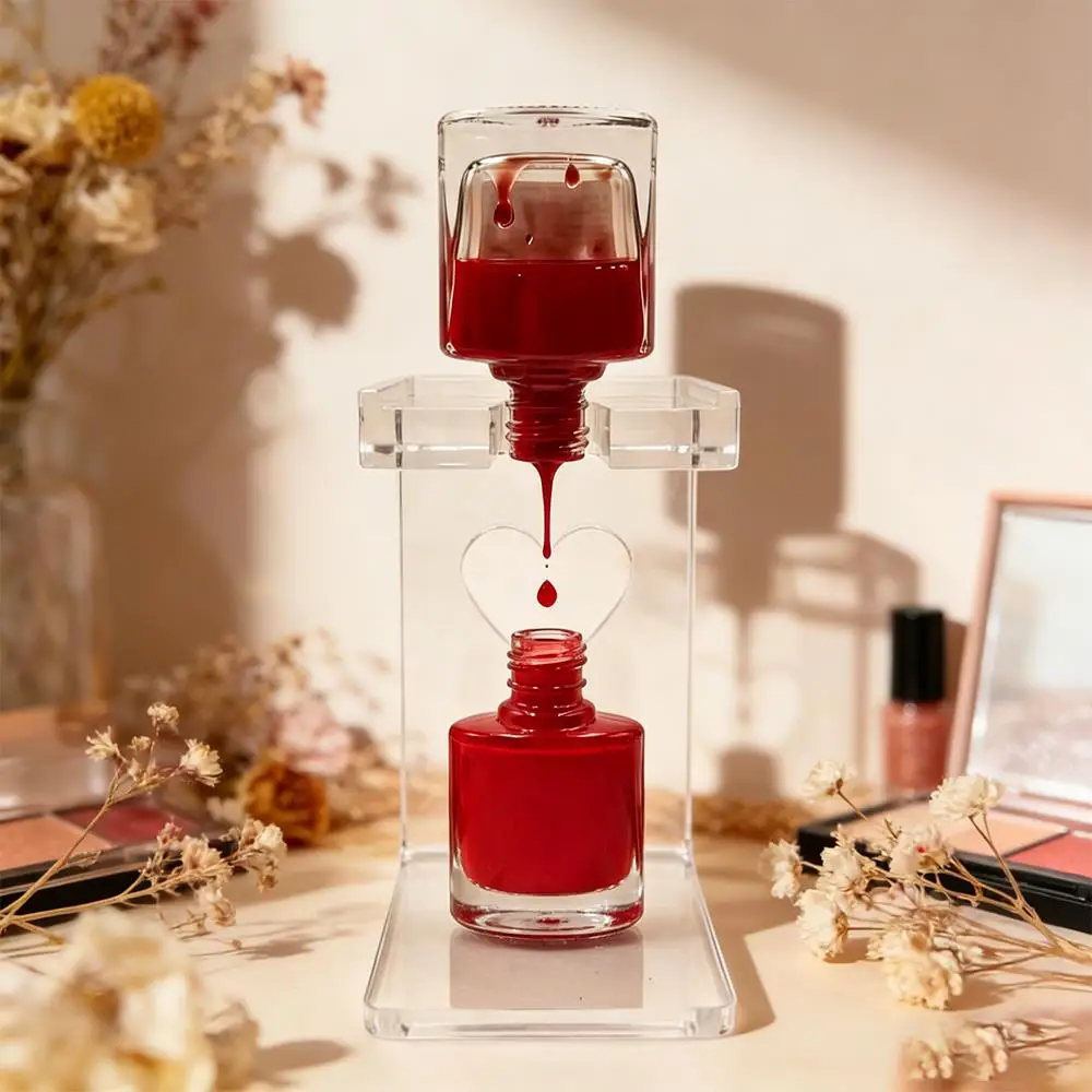1Pcs Acrylic Nail Polish Inversion Rack Leak-Proof Nail Polish Bottle Holder Display Stand Clear Nails Gel Prevent Spillage Tool