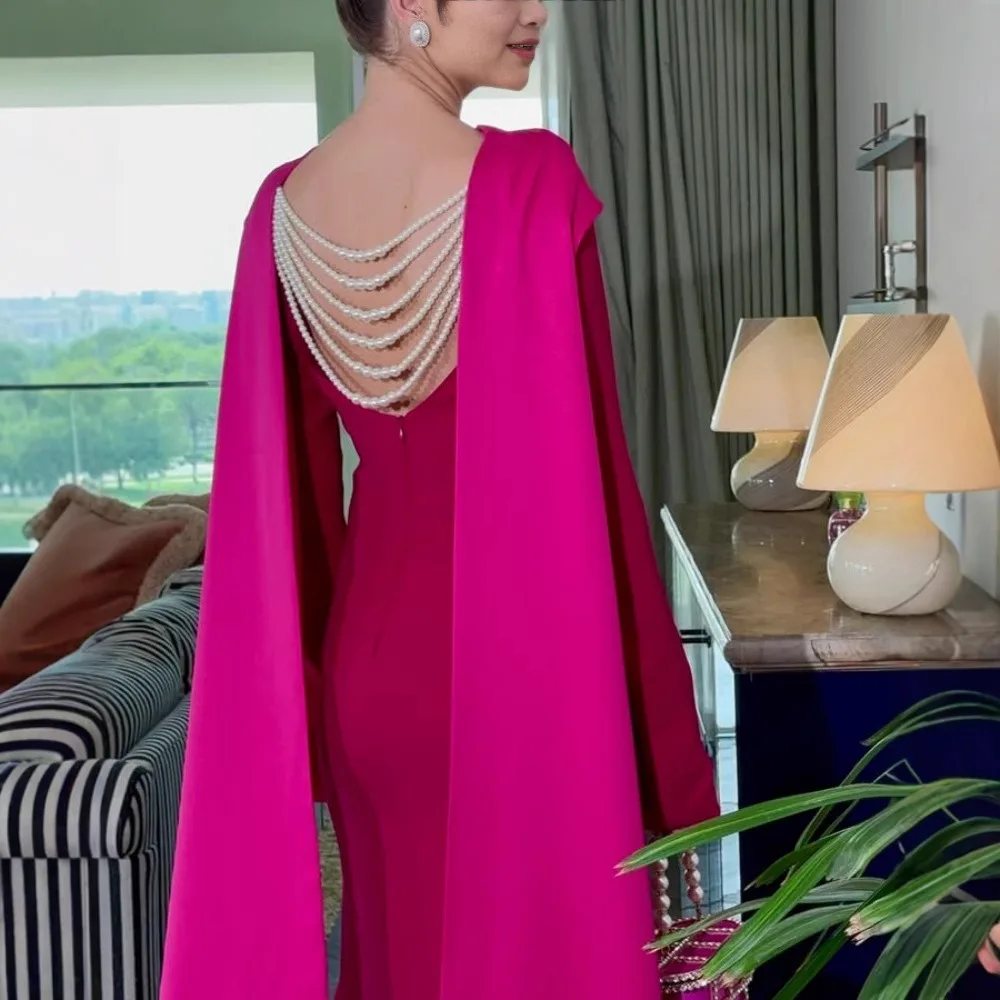 Dubai paillettes mantello vestito 2 pezzi Set marocco vestito da partito per le donne Chiffon Ball Gown abiti da sposa Prom abito da sera caftano