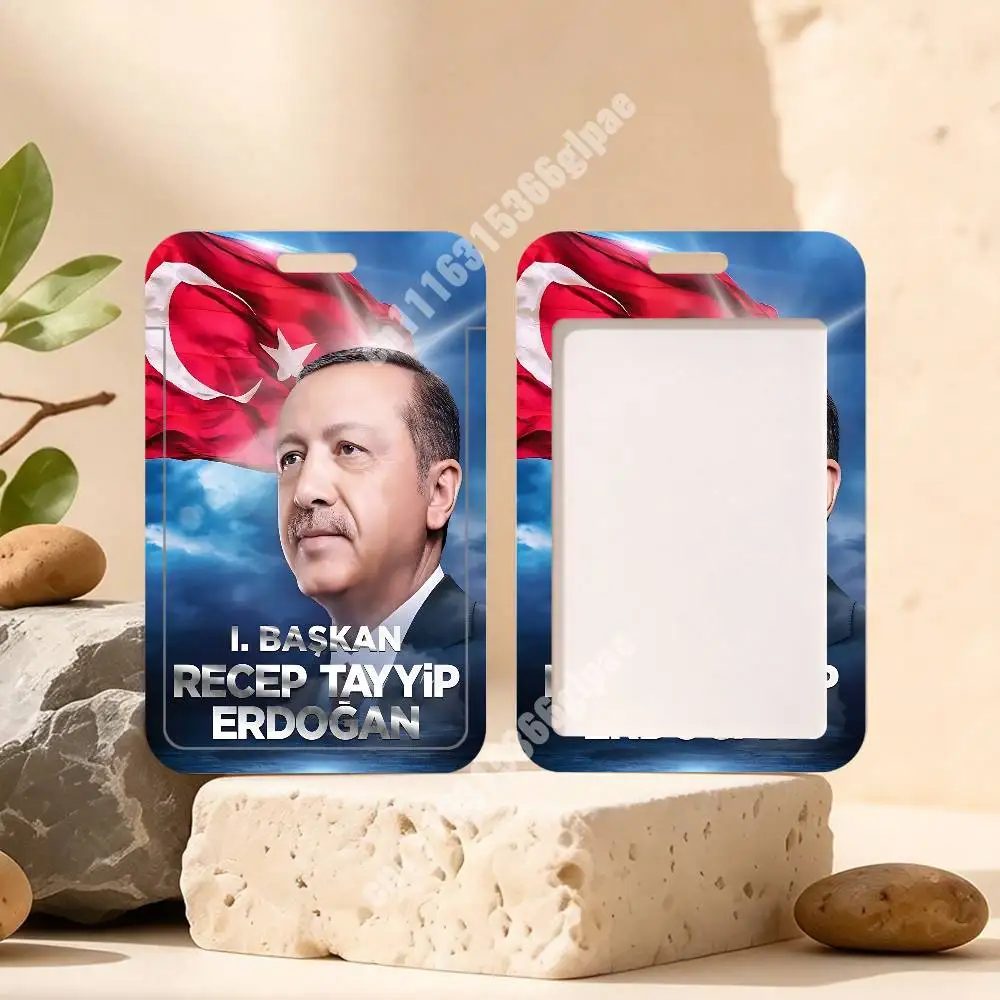 Recep Tayyip Erdogan Turkey President Plastic Card Holder Staff ID Card Clear Transparent Campus Access Name Tag