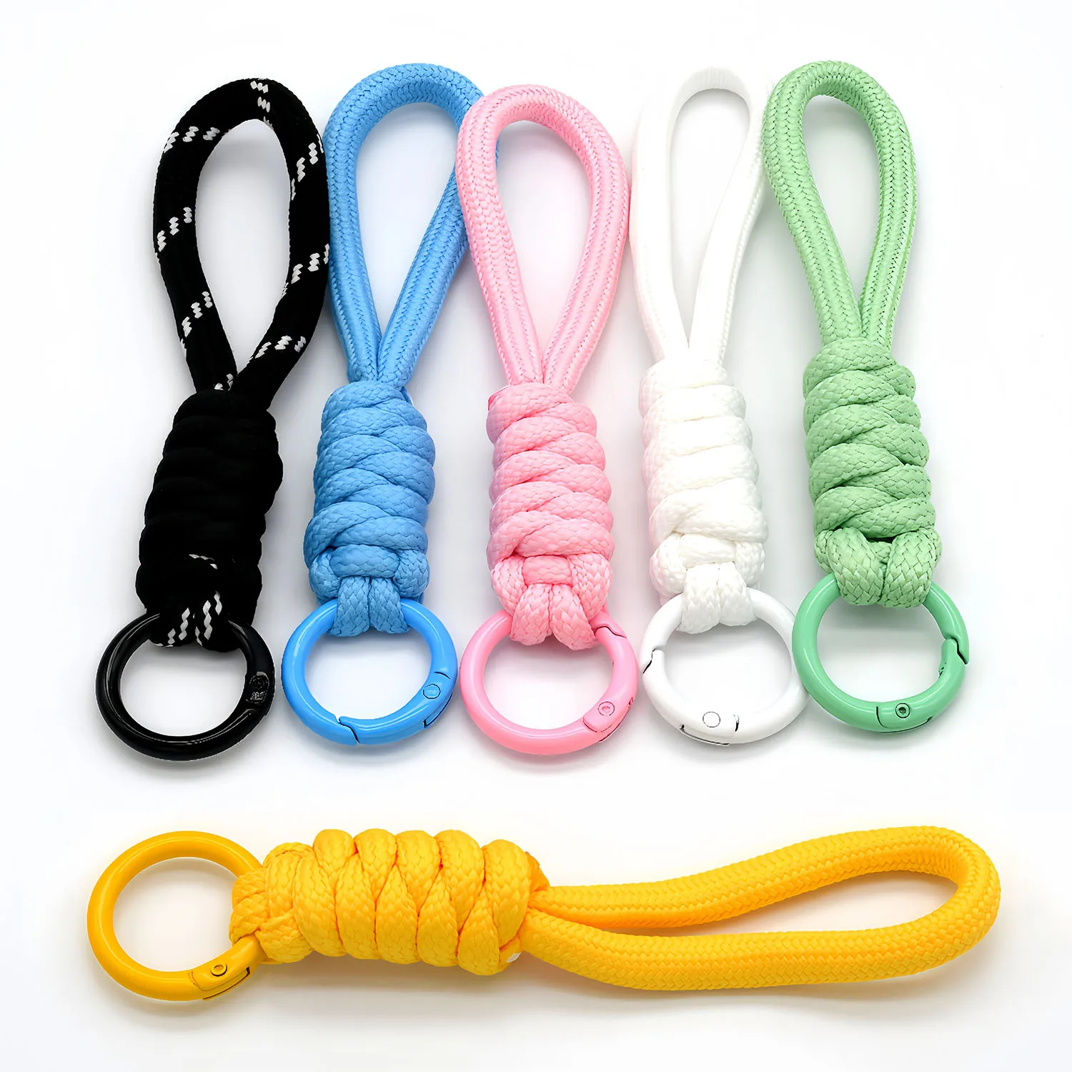 Kreatives geflochtenes Schlüsselband für Handyhüllen, Damen Anti-Verlust-Knotenband, Autoschlüsselanhänger, DIY-Zubehör, modischer Schlüsselring – Detail 4
