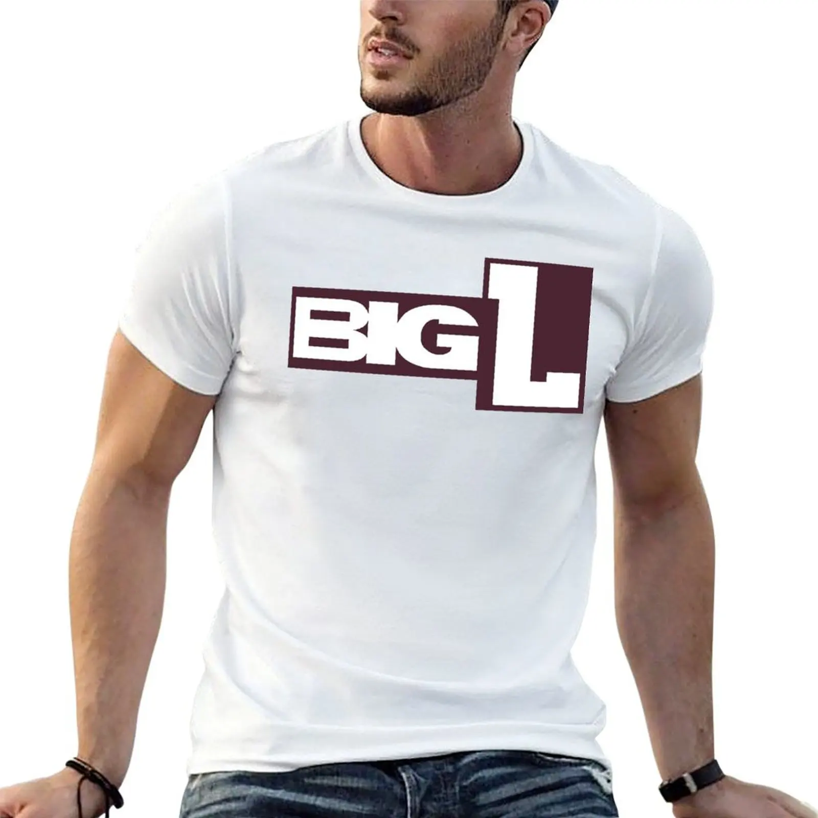 Big L Logo 3 T-Shirt Comfortable Daily Wear Tee