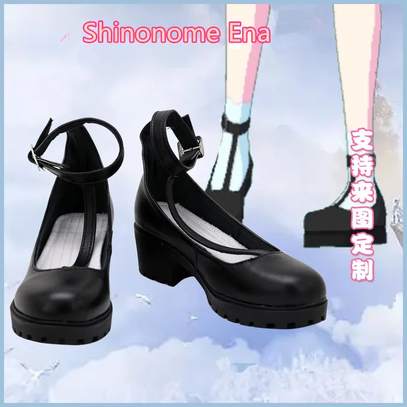 

Цветные сценические туфли Project Sekai для косплея Мику шиноми Ена, обувь ручной работы из искусственной кожи