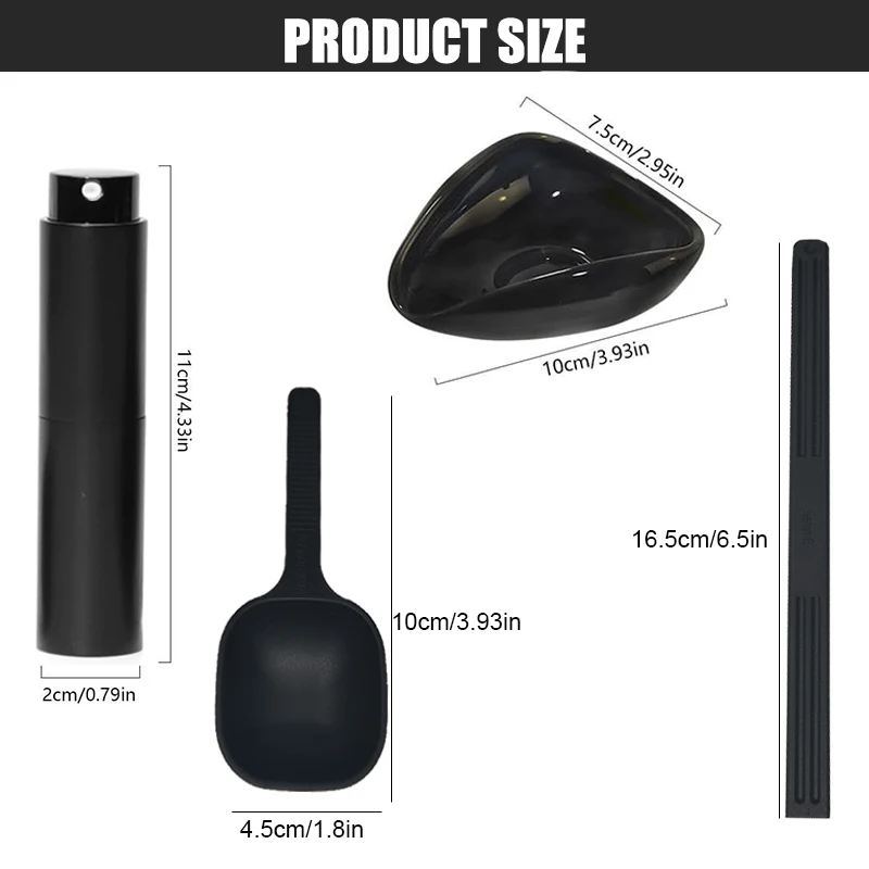 Ceramic Coffee Bean Dosing Cup with Spoon Measuring Tray Kit Espresso Brewing Accessories for Tea And Coffee Lovers