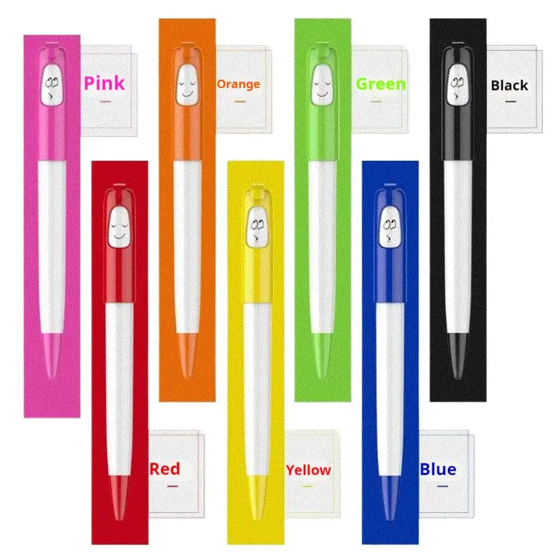 28 Pcs Changeable Emoticon Ballpoint Pen Switchable Cartoon Face Pen Smiling Face Ball Pen For Office School Party