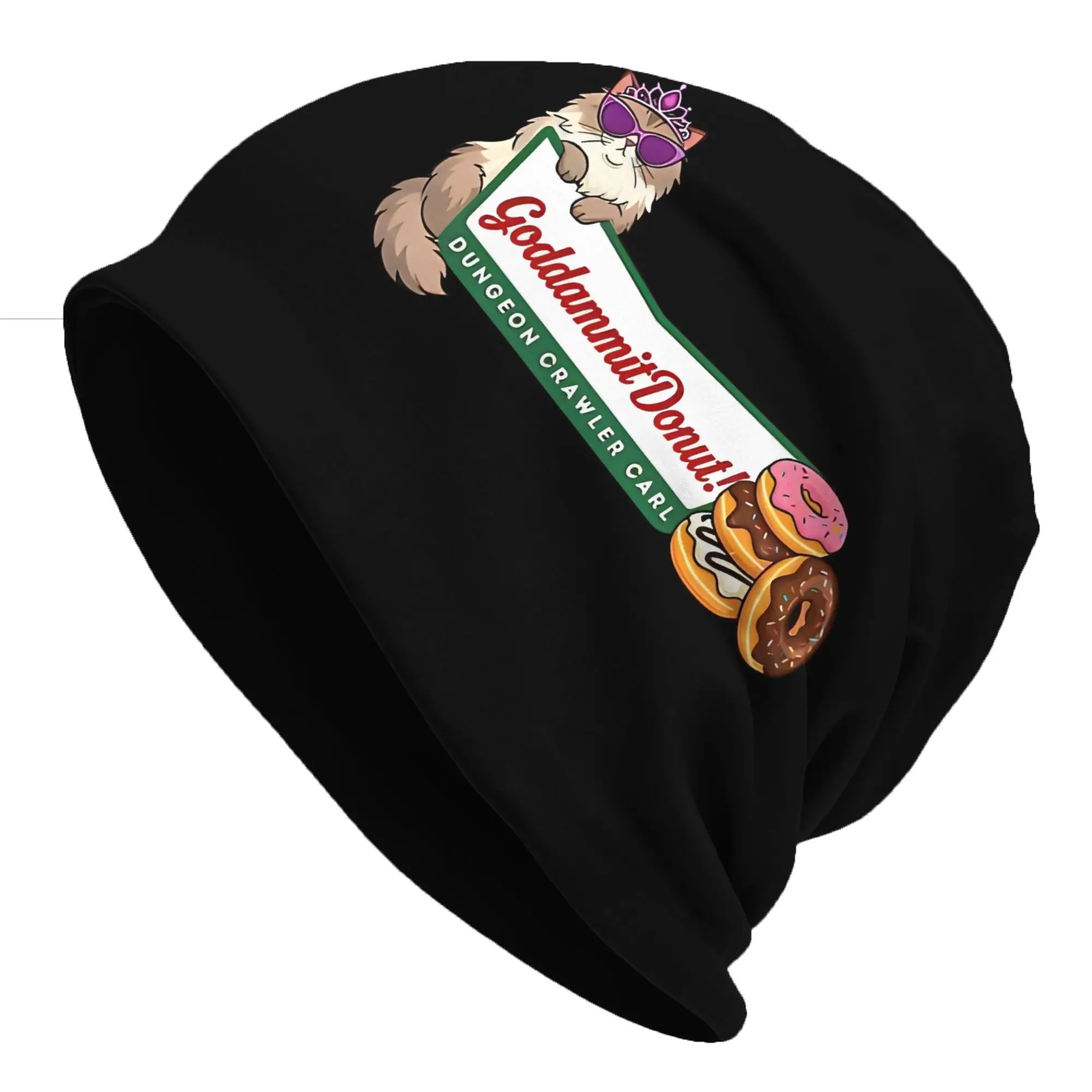 Dungeon Crawler Carl Princess Donut Hat Thin Caps Men Women  Skullies Beanies Ski Caps Soft Bonnet Hats