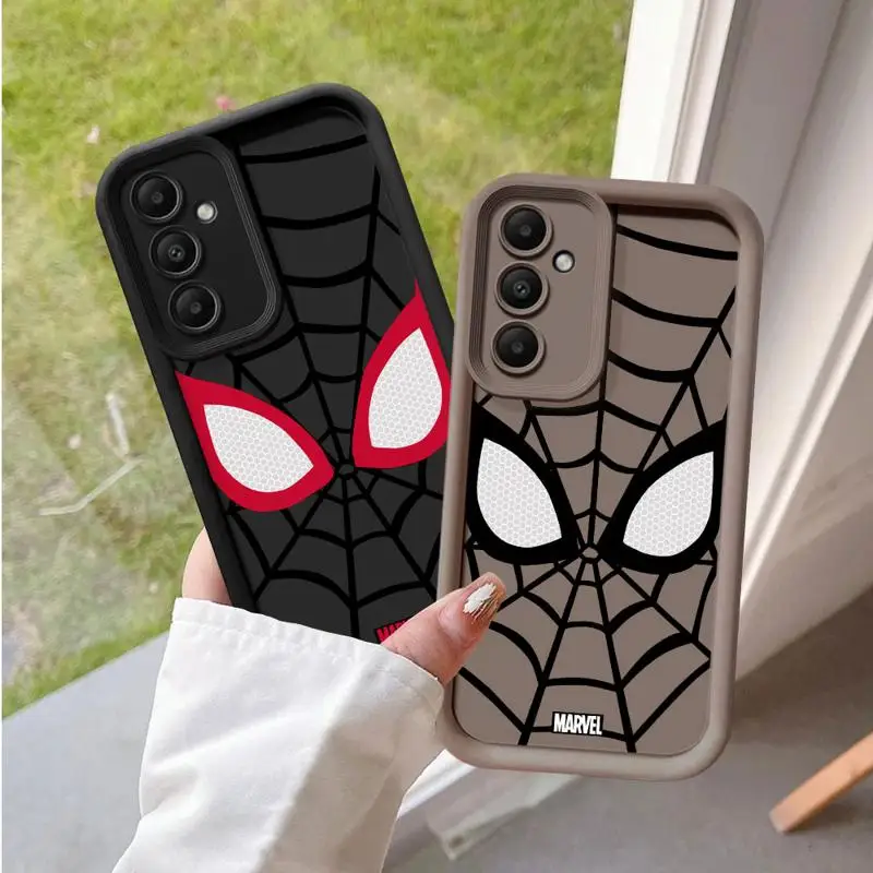 phone cases for Samsung Galaxy A55 A34 A25 A12 A35 A23 A24 A14 A54 A13 Angel Eye Ladder funda Cover Marvel Cool Spider-Man Eyes image 2
