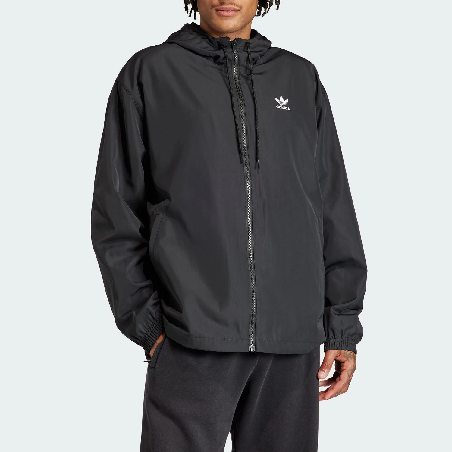 

Adidas genuine genuine TREFOIL WB Men's Fashion Hooded Jacket IR9852