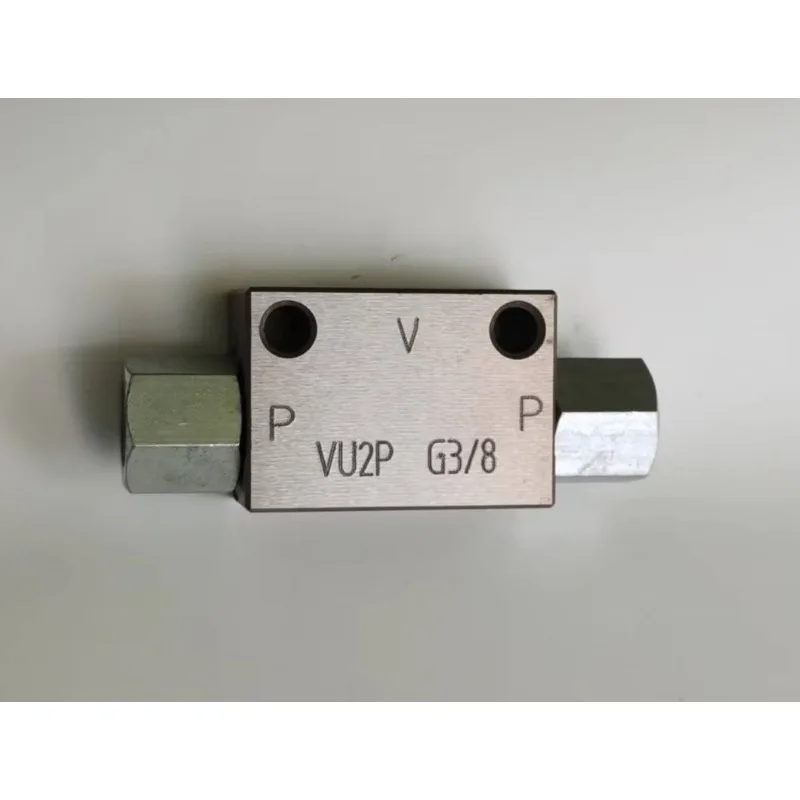 VU2P G1/4 G3/8 oil intake valve, construction machinery hydraulic motor brake three-way shuttle valve