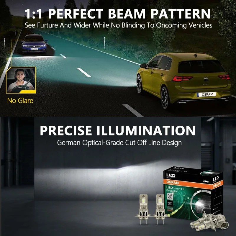 OSRAM Essential LED H7 H18 Car Headlight PX26d Socket Based LED
