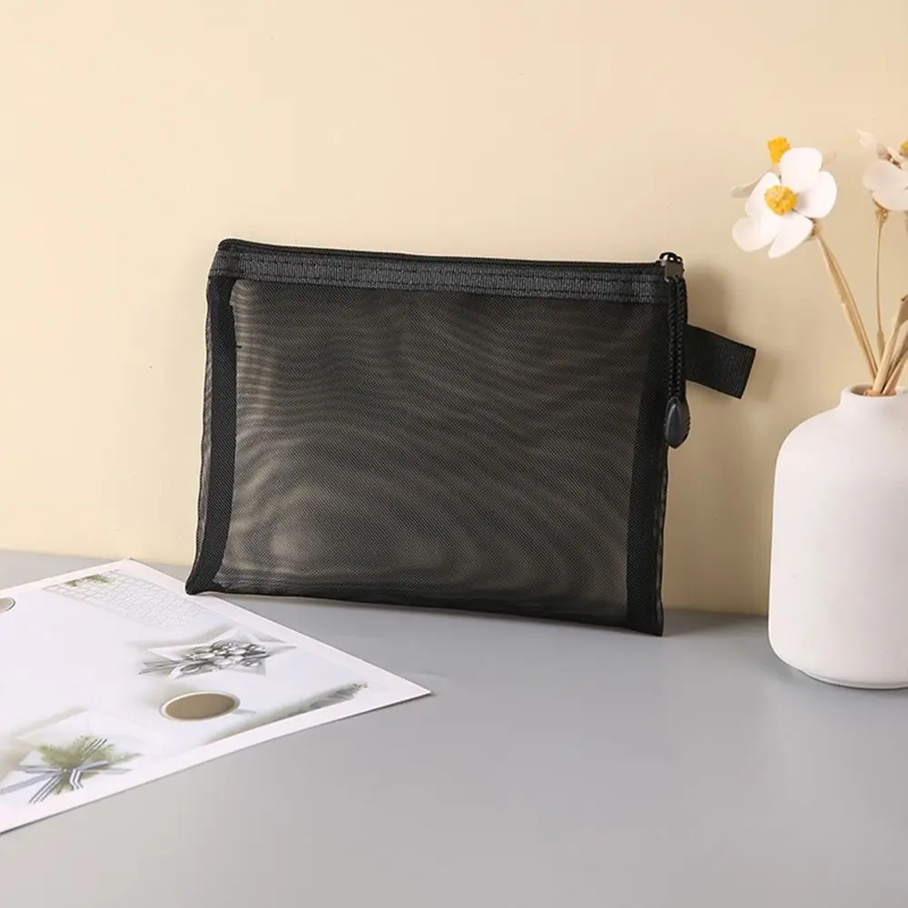 Tas Rias Kosmetik Folder File Kantong Kertas Organizer Folder Arsip Folder Dokumen Tas Penyimpanan Ritsleting Jaring Organizer File