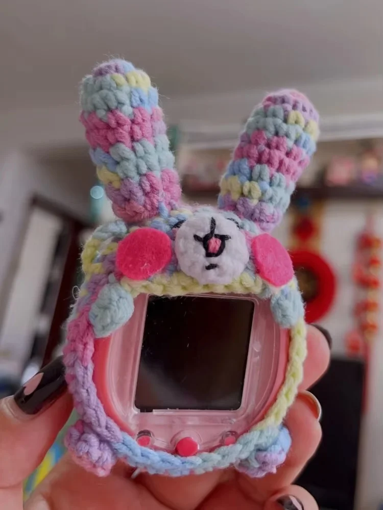 غطاء حماية مصنوع يدويًا من Tamagotchi Smart/Pix/Meets/4u/Uni خاص لطيف على شكل غزل الرسوم المتحركة