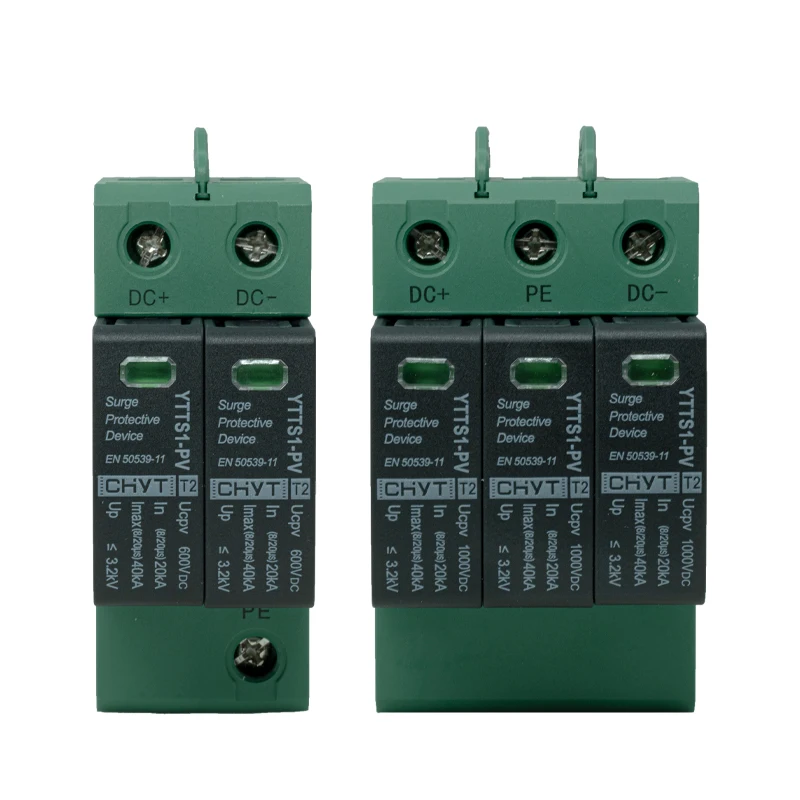3PCS OEM Surge Protection Device 20kA-40kA 1000V Single Phase DC SPD