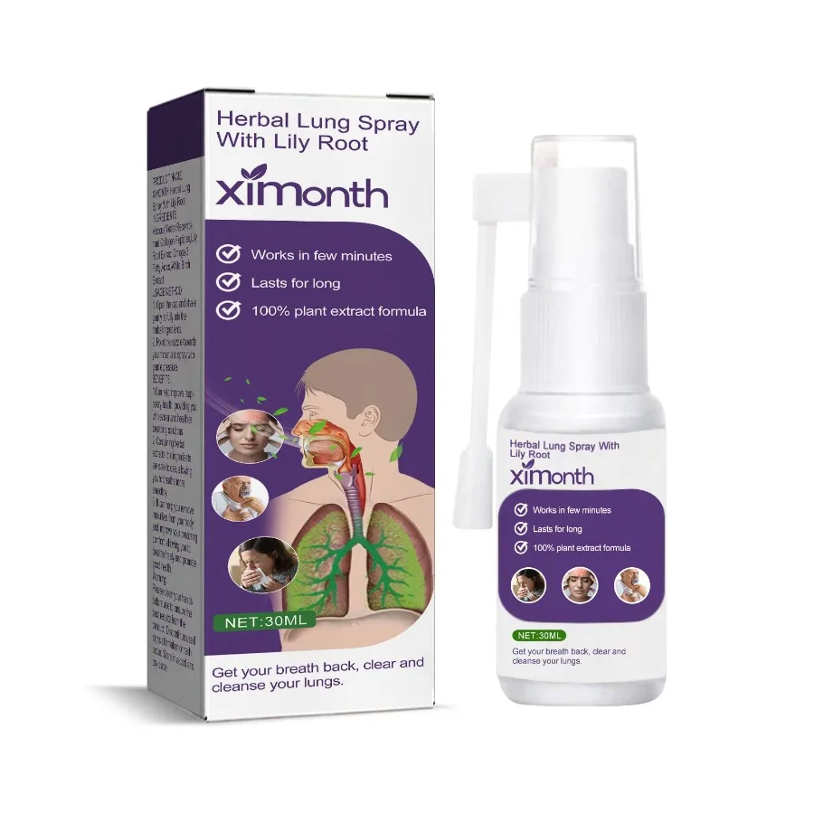 

Ximonth Body Care Spray For Phlegm Relief Dry Itchy Throat Exhalation Nasal Obstruction Body Care