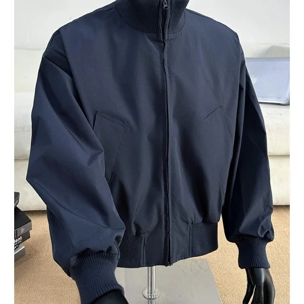 

American Retro Pilot Jaet Men's Spring Autumn Sport mat Loose Casual Top Bla Brown Loose Fit Youth Polyester Fiber