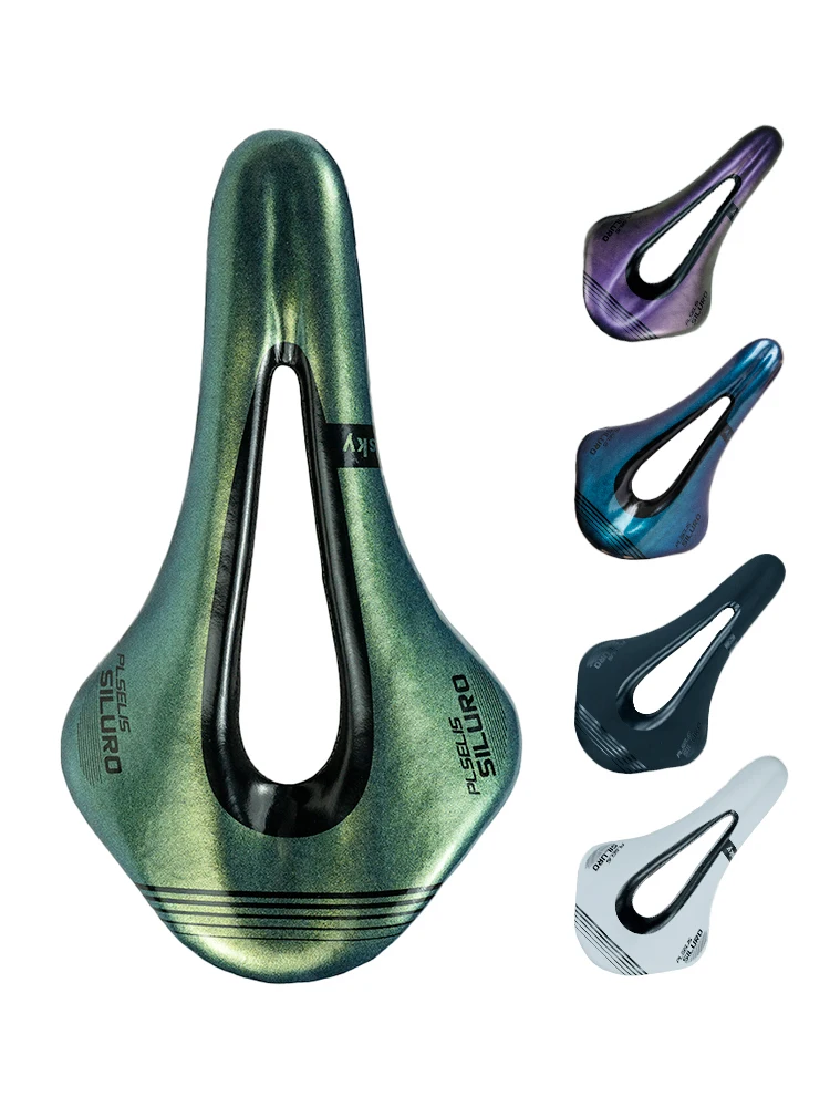 AliExpress PLSELIS Bicycle Saddle PS-2046 carbon fiber base/rails, multi-color,  lightweight, suitable for ROAD GRAVEL