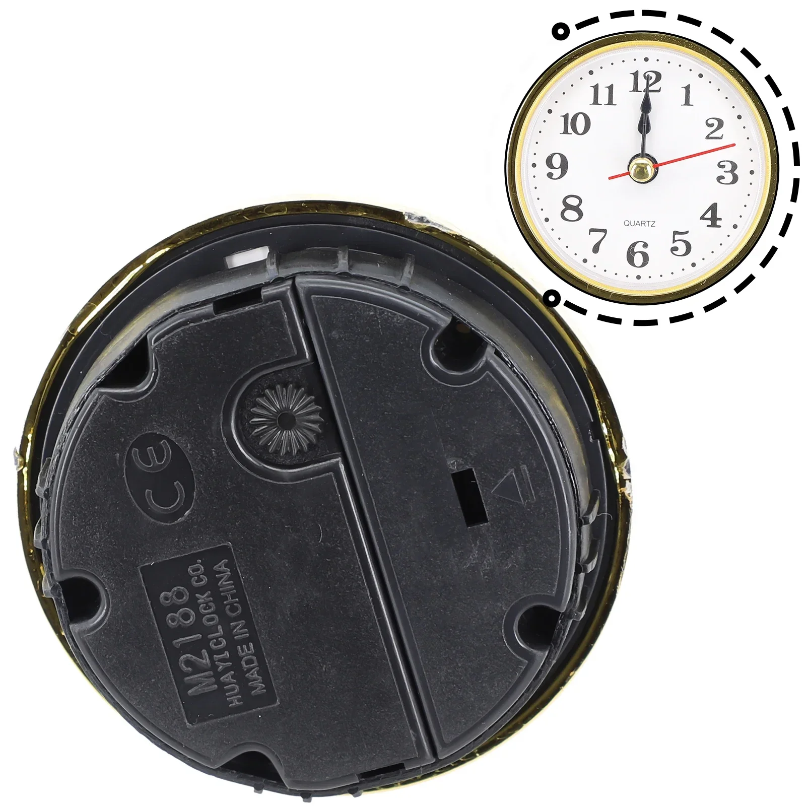 DIY 65MM 80MM 90MM 105MM 110MM reloj de cuarzo inserto movimiento reemplazo mecanismo de movimiento de reloj dorado maquinaria de reloj