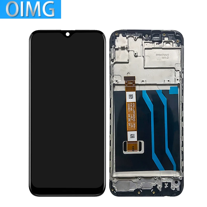 For OPPO Realme C3 Original LCD Display With Frame Touch Screen Panel Digitizer Replacement Parts RMX2027 RMX2021 RMX2020