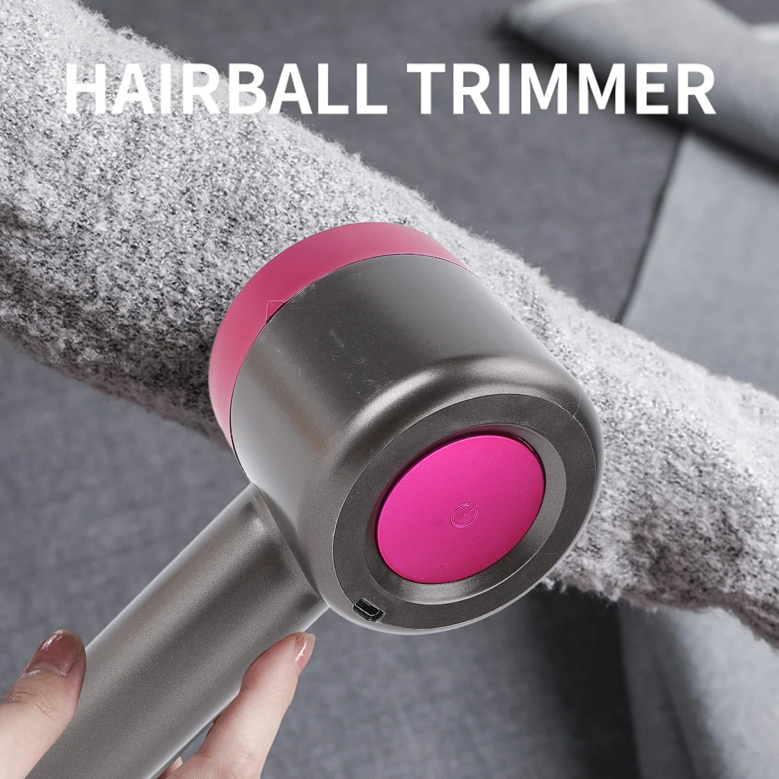 Rasoio per pelucchi in tessuto 2 in 1 Rotazione di ricarica USB Defuzzer elettrico portatile a 6 lame per la casa