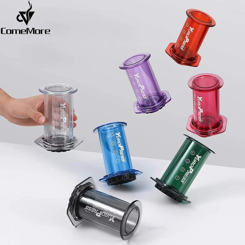 Yuropress-cafetera Espresso portátil, prensa de aire para coche, hogar, polvo, viaje, prensa francesa, prensa manual, olla de preparación fría, senderismo, Camping