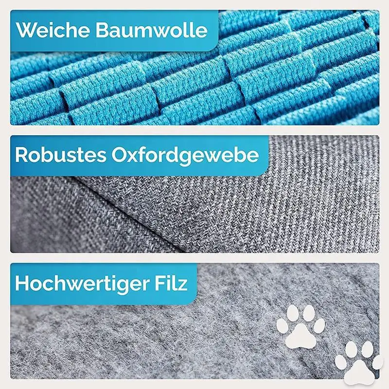 New Sniffing Mat Foraging Mat Dog Training Anti-choking Game Mat Interactive Food Hiding Mat Machine Washable Dog Accessories