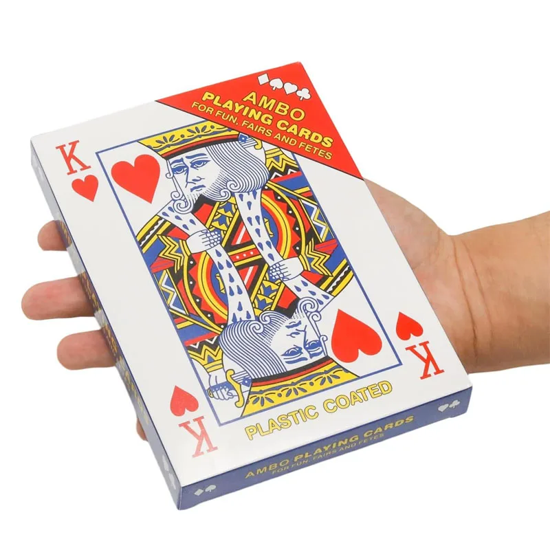 Naipes Jumbo De 5x7 pulgadas, tamaño grande, regalos De fiesta De cumpleaños y Carnaval De gran tamaño, desafíos divertidos, Juego De Mesa Familiar Divertido