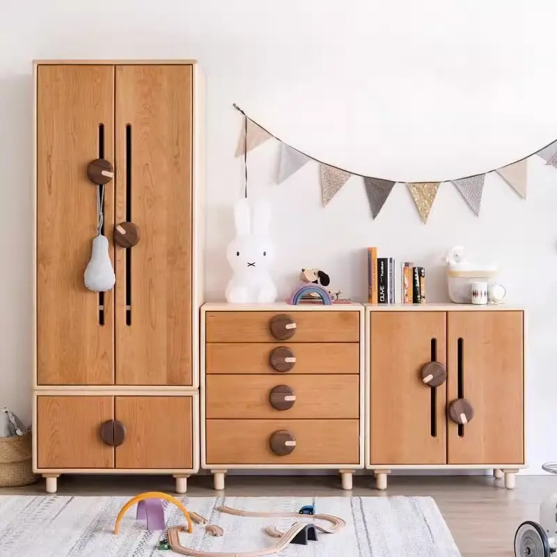 

PYJ solid wood wardrobe maple bedroom combination wardrobe storage drawer storage cabinet