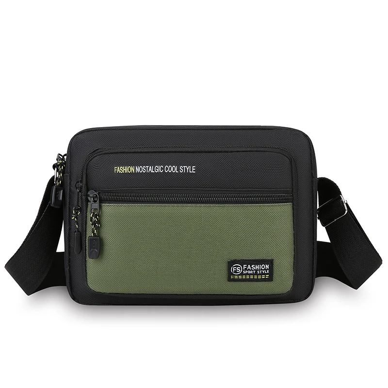 

New Men's Horizontal Cross-Body Bag Casual Single-Shoulder Bag Fashionable And Simple Multi-Layer Storage Business Man's Bag