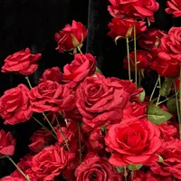 40cm 60cm White Red Artificial Flower Ball Rose Wedding Table Centerpiece Ball Window Display Event Party Stage Road Lead Floral 6