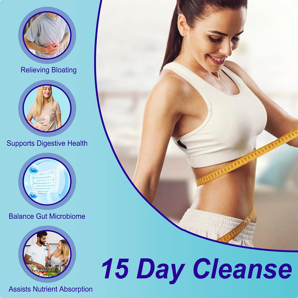 15-Day Colon Cleanse for Overall Colon, Digestive Regulation and Intestinal Health