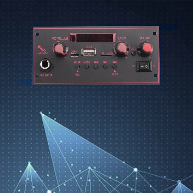 AED7-Amplifier Board 2 X 10W Bluetooth Mp3 Decoding Board Trolley Audio Player Car Bluetooth Module Accessories