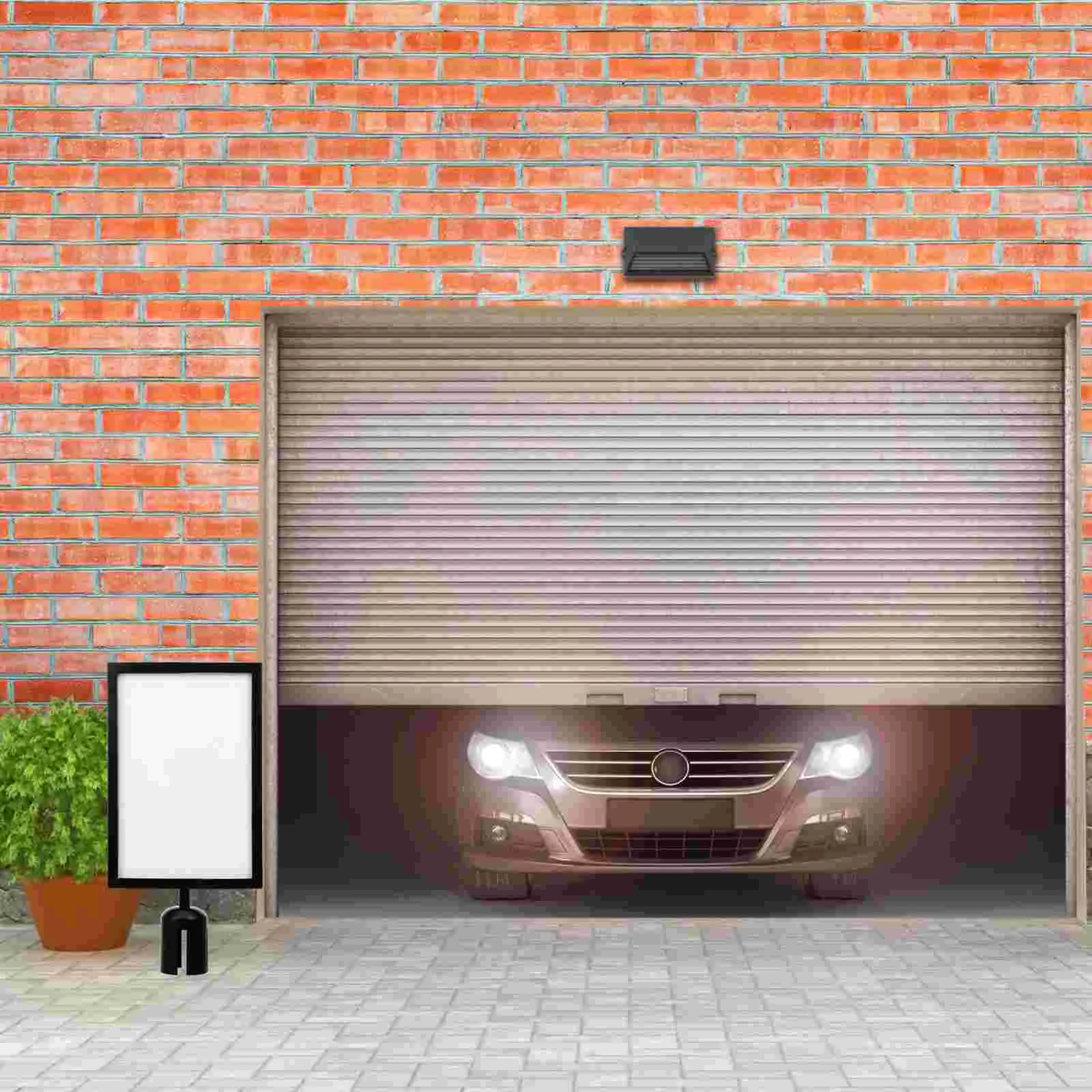 Cordon Post Crowd Control Stanchion Sign Holder Landscape Display Vertical Top Banner