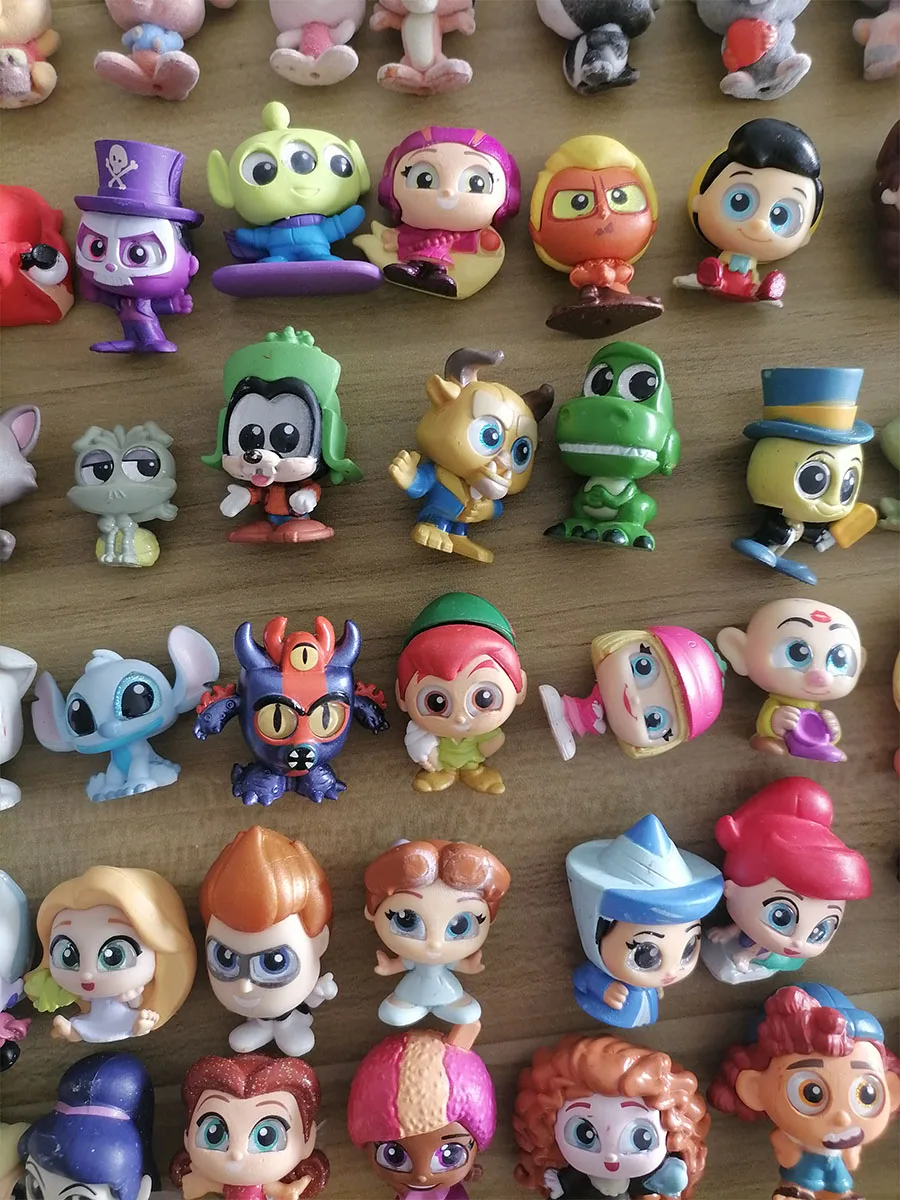 Doorables Disney Cartoon Dolls Toy Big Glass Eyes Collectible Snow White Frozen Stitch The Incredibles Mermaid Maleficent Olaf