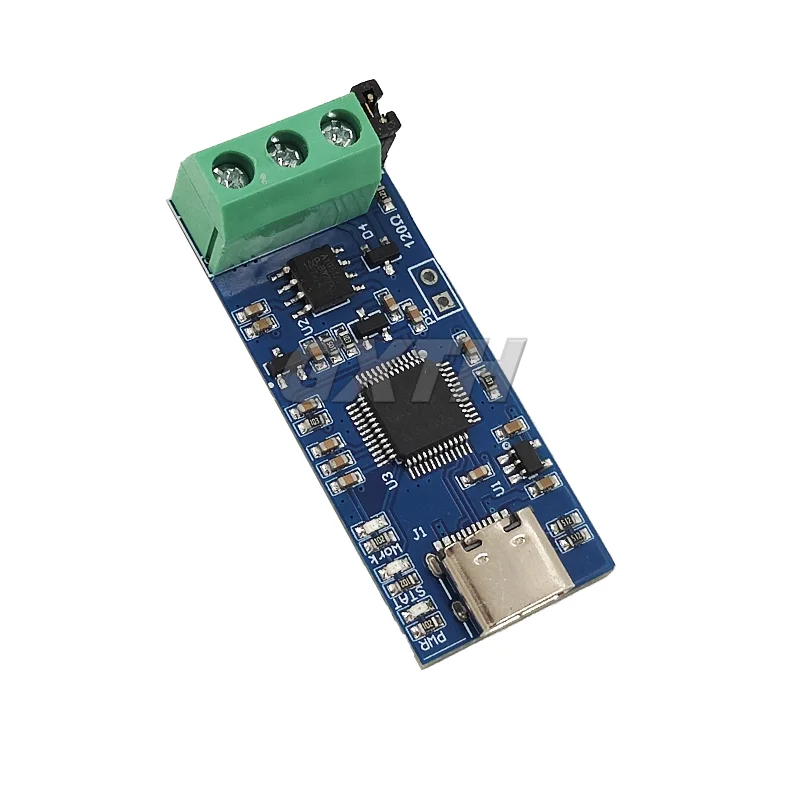Módulo Usb tipo c 5v para Can Suporta Versão V2.0 do Analisador de Ônibus Can-fd
