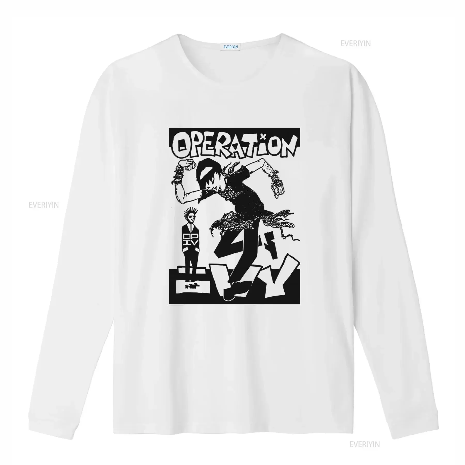 Operation Ivy Music Ska Punk Bouncing Souls T Shirt vintage Washed Stylish Stretched Top For Everyday Wear homme Casual