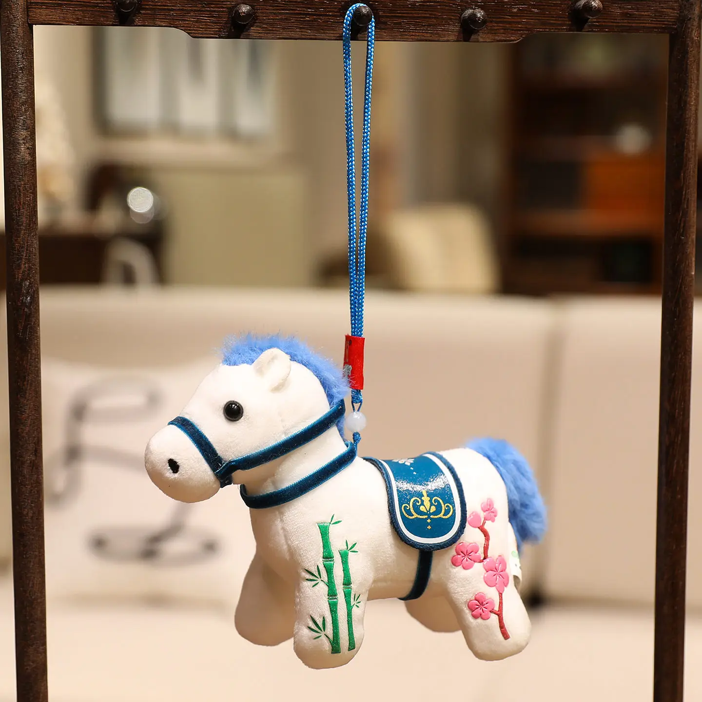 12cm Uroczy Mini Koń Brelok Pluszak Zabawka Kawaii Realistyczna Symulacja Zwierzęcia Wypchana Lalka Dekoracja Torby