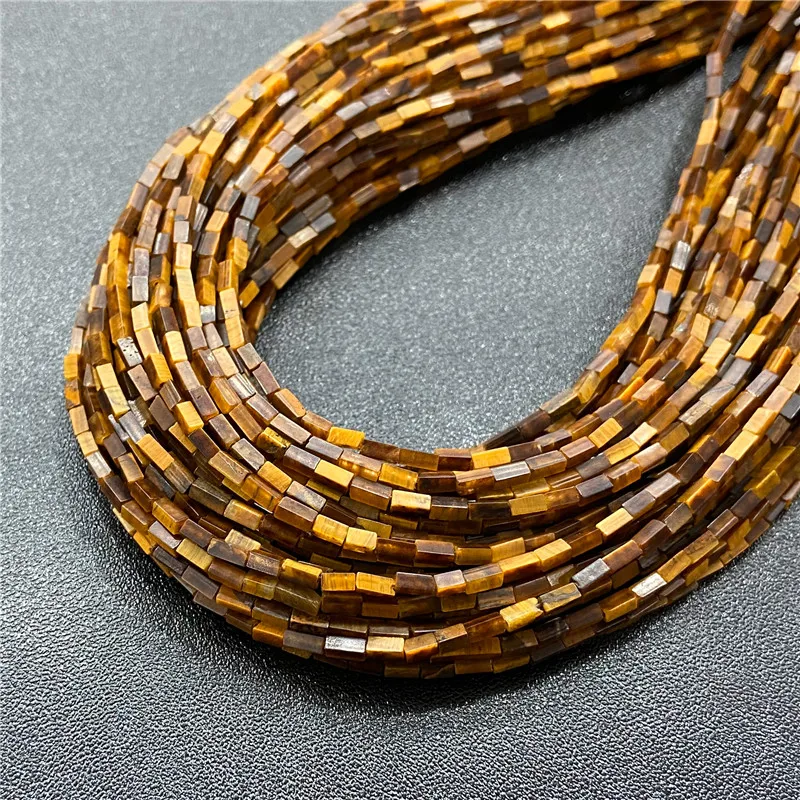 Natural Stone Rectangle Cube Beads for DIY Accessories