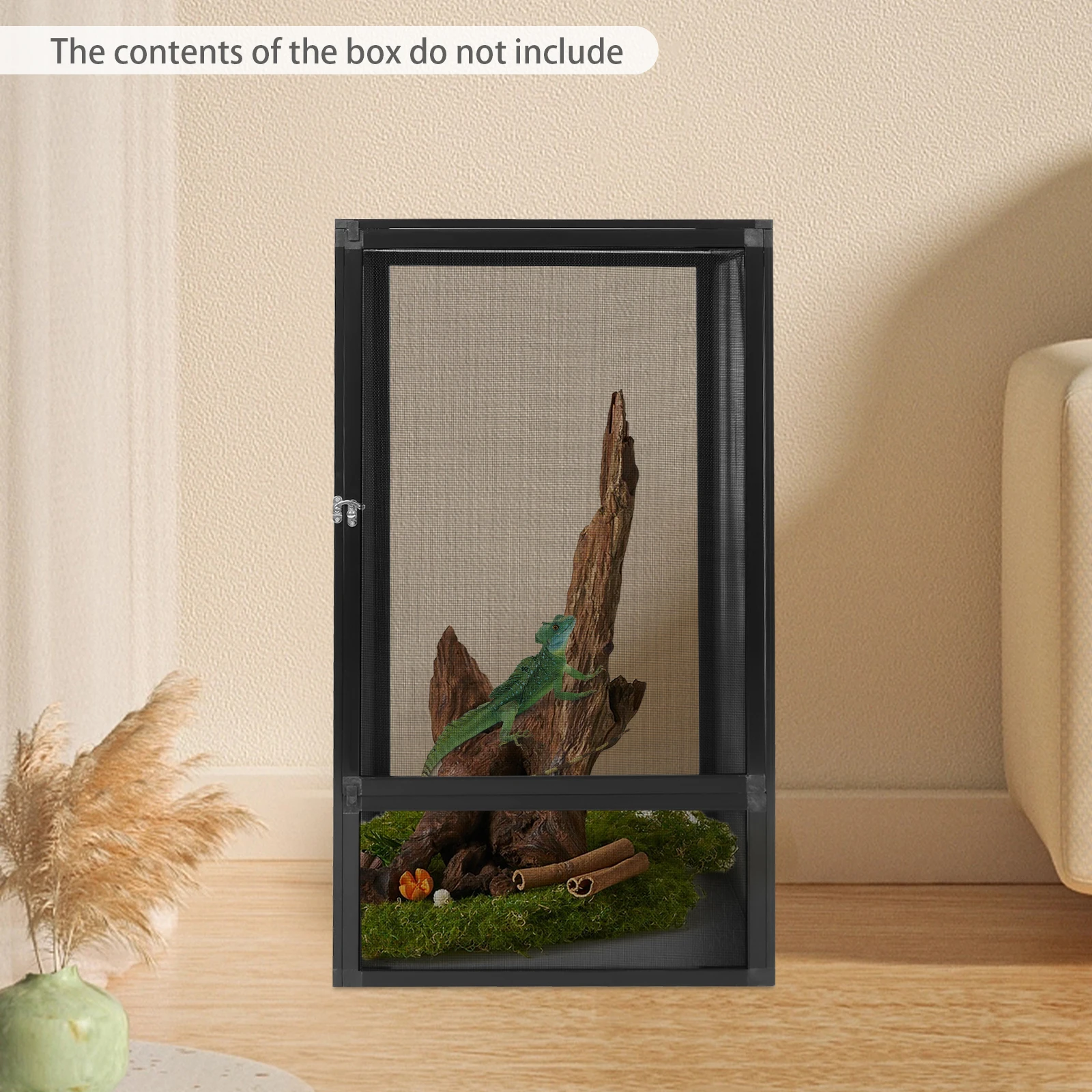 Reptile Feeding Box Micro Habitat Terrarium Enclosure Reptile Pet Feeding Net