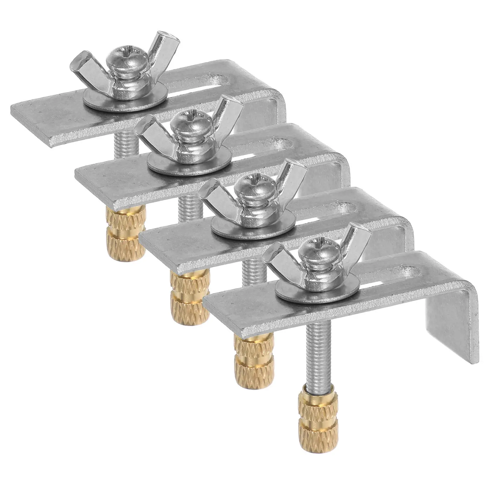 1Set Universal Undermount Sink Mounting Clips Kit Copper Iron Material for Kitchen Bathroom Stone Sinks Washbasins Installation