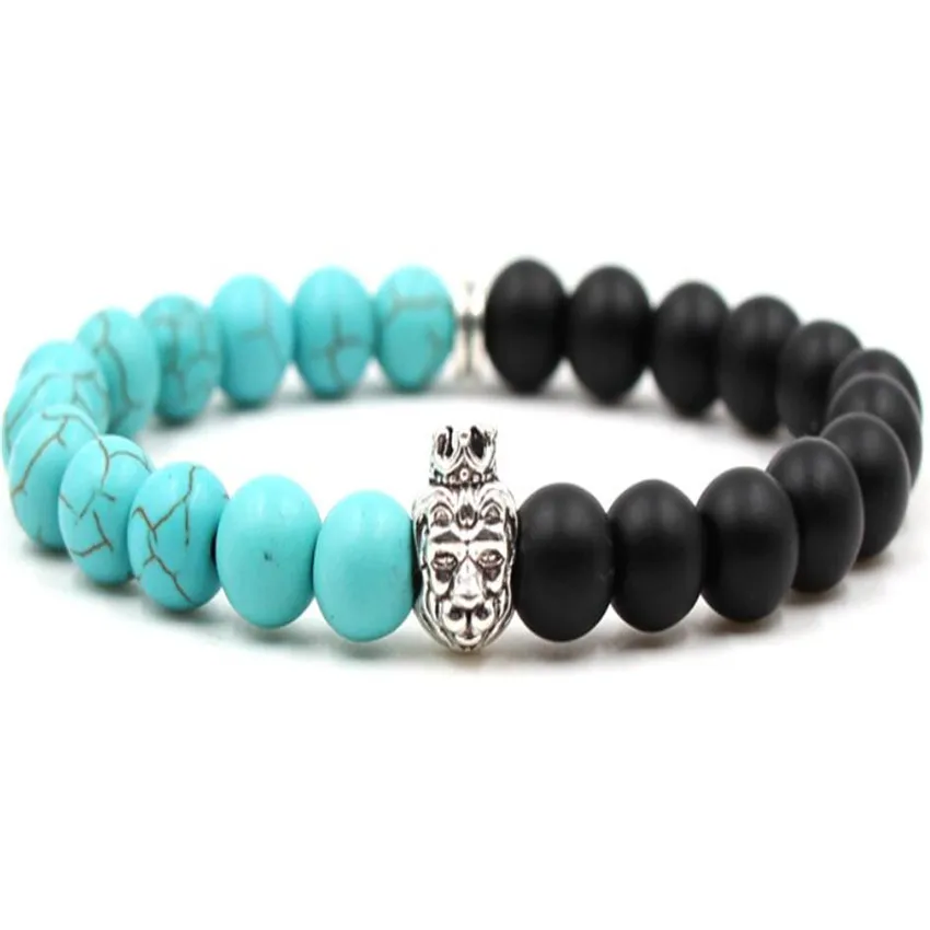 

8mm Turquoise Buddhist Bead Bracelet Jewelry Lovers Artisan Trendy Teens Ethnic Classic Semi-Precious Stones Prayer