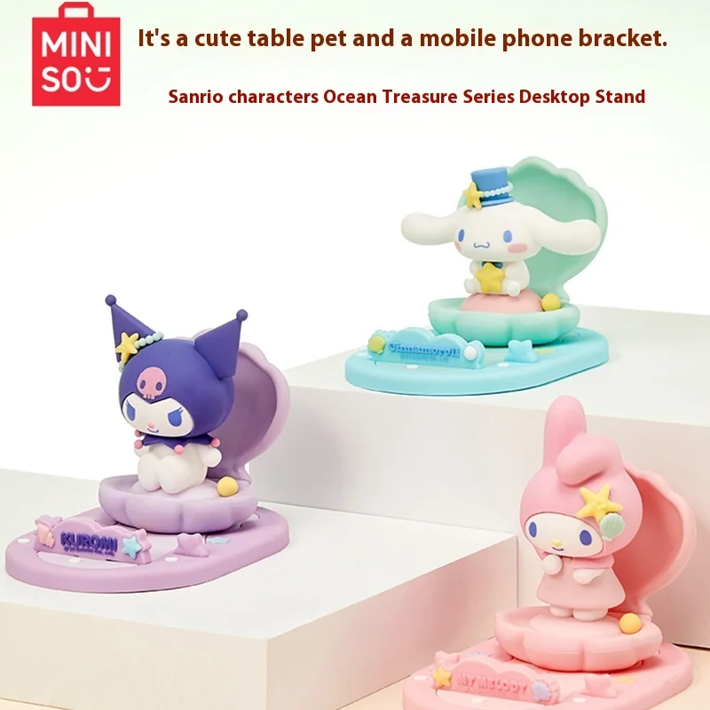 

Miniso Sanrio Kuromi Characters Ocean Treasures Series Cinnamoroll Desktop My Melody Phone Tablet Stand