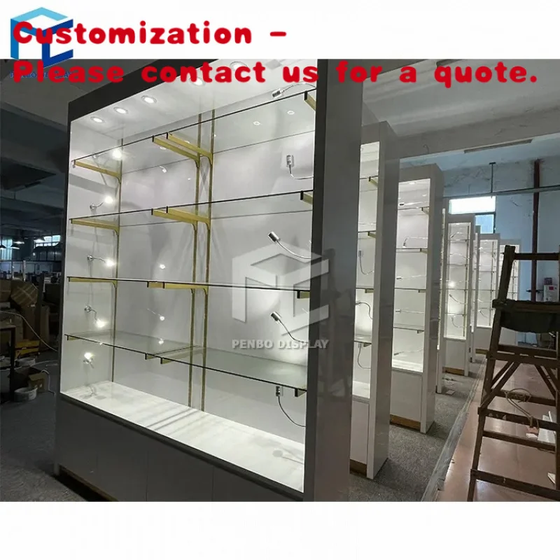 

custom.Fashion Bag Display Showcase Luxury Handbag Display Furniture Glass Shoes Shelf Display Stand Retail Clothing Shop