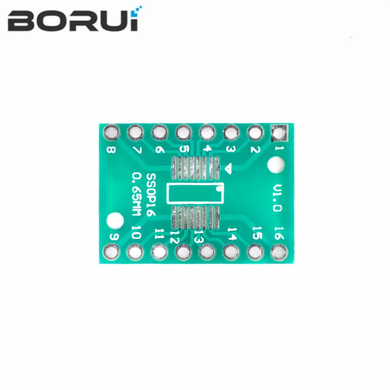 10PCS TSSOP16 SSOP16 SOP-16 SOP16 zu DIP16 Transfer Board DIP Pin Board Pitch Adapter PCB
