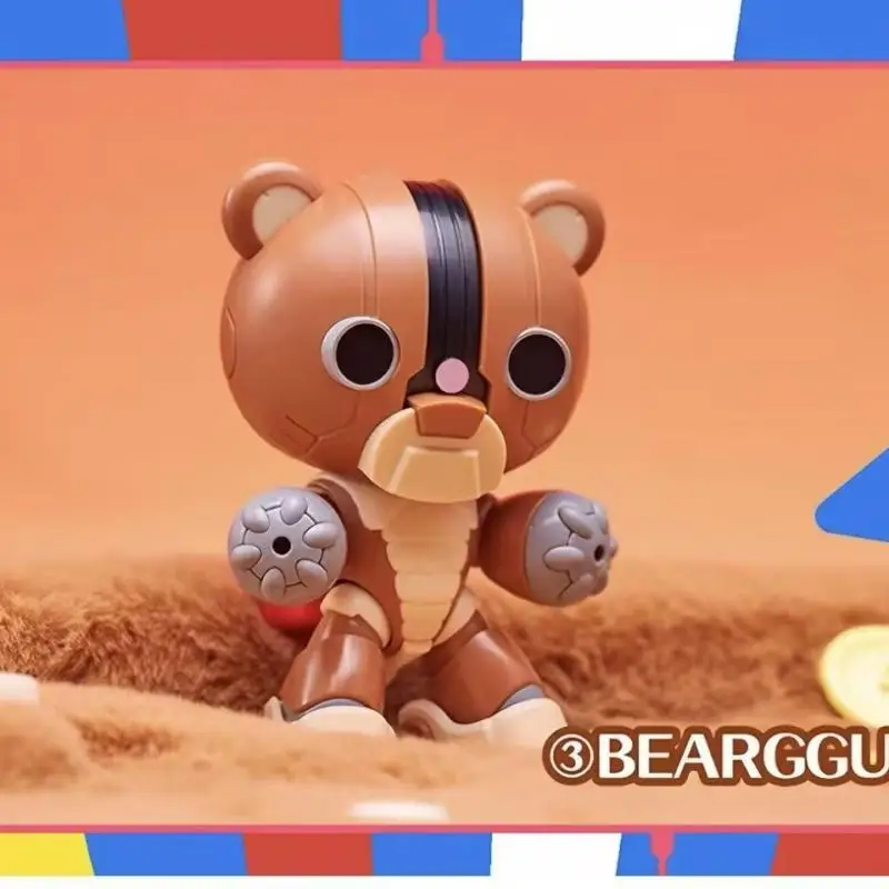

Authentic Bandai PLABAKO Bear King Family Blind Box Mobile Suit Handmade Assembly Model Toy Birthday Surprise Gift