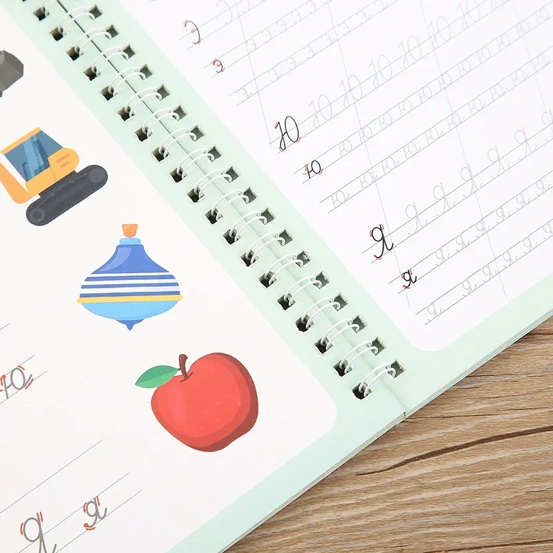 Groove Magic Copy Book für Kinder in russischer Version, Kalligraphie Hard Pen Fun Training, Repetitions Book Practice Montessori