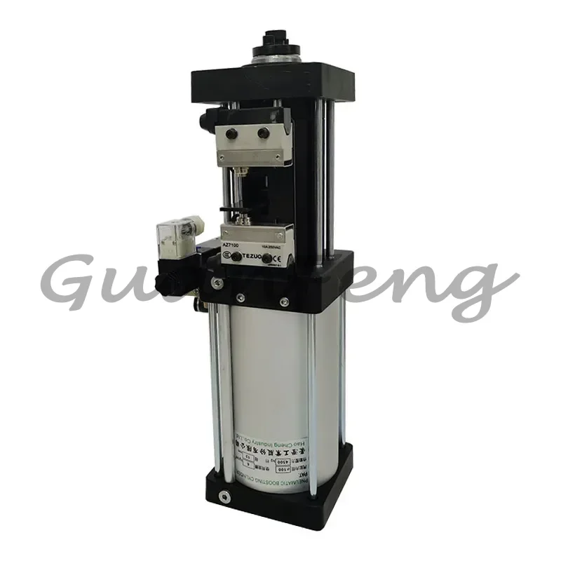 Aluminum Pneumatic Boosting Cylinder 3.5T/4.5T/6.0T, CNC Spindle Auto Tool Air Cylinder with Piston