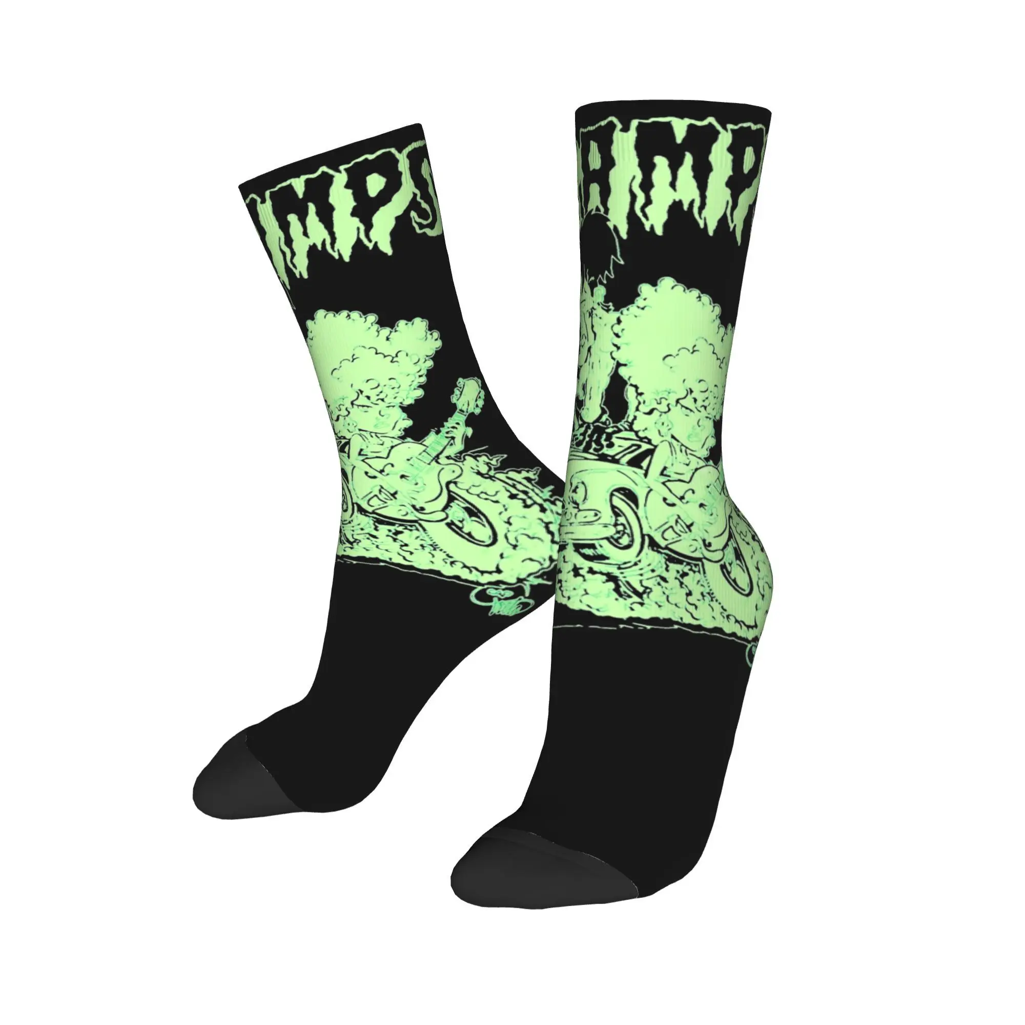 

The Cramps rock metal band Middle Socks for Women Men Accessories All Seasons Cotton Crew Socks Non-slip