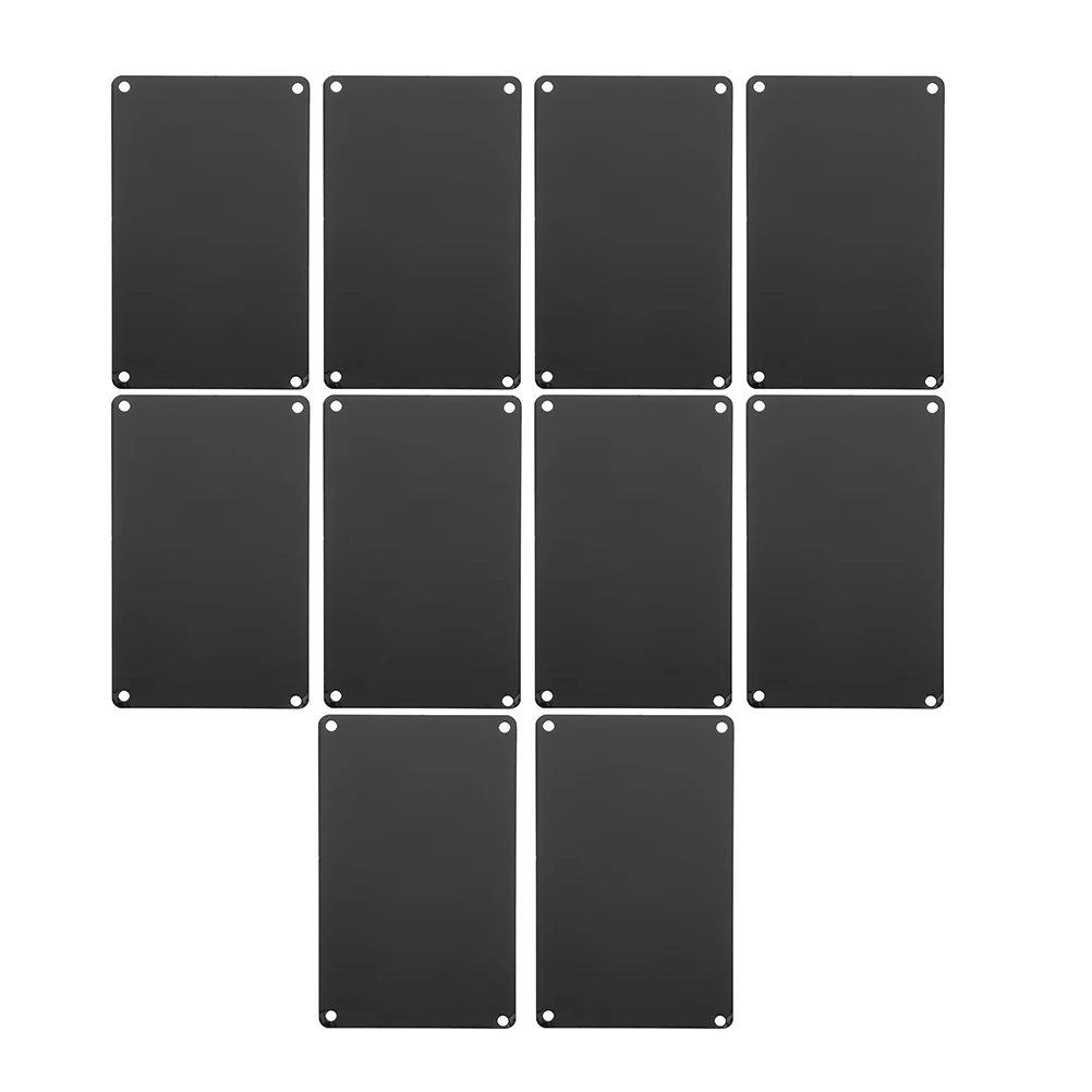 10pcs Blank Nameplate Signs Craft Metal Multifunction Engraving Doorplate Aluminum Hotel Supply DIY Accessory Gift