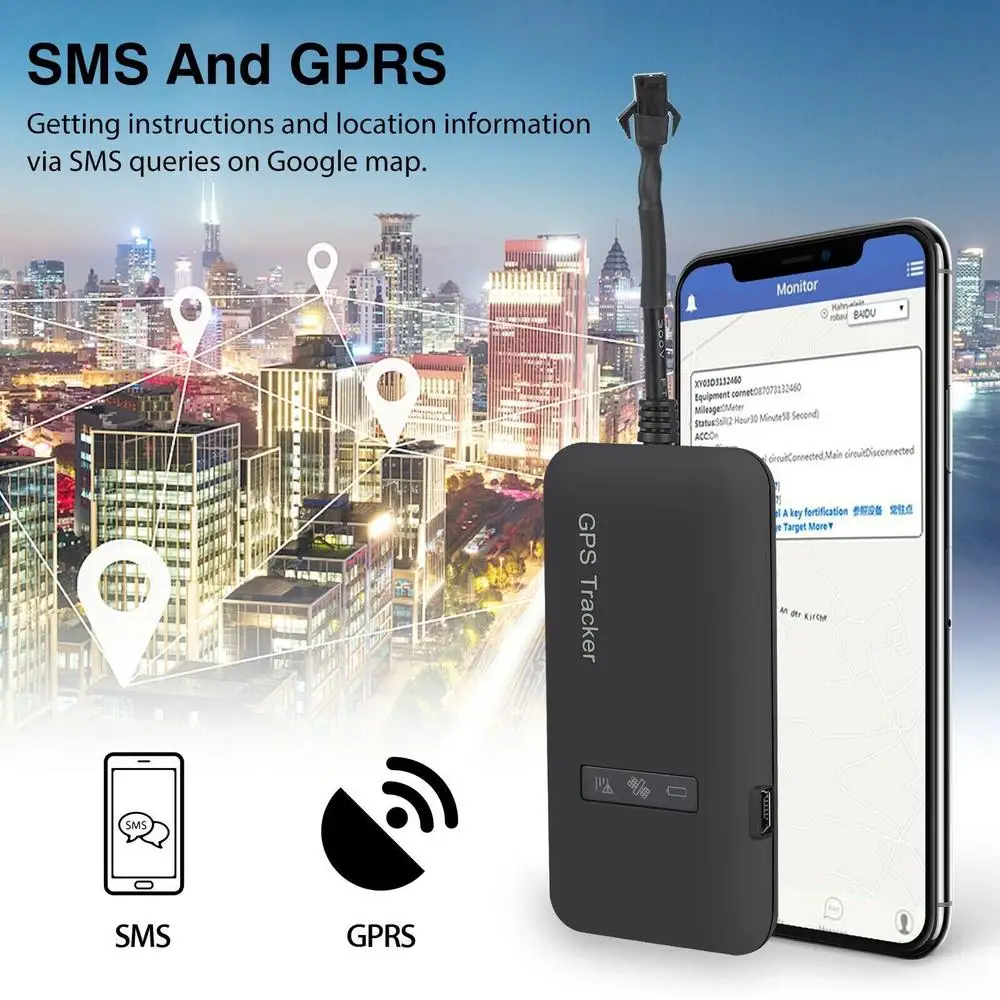 Real Time Gps Tracker Tracking Locator Apparaat Gprs Gsm Auto/Motorfiets Intelligent Anti Diefstal Apparaat Voor Android Ios App