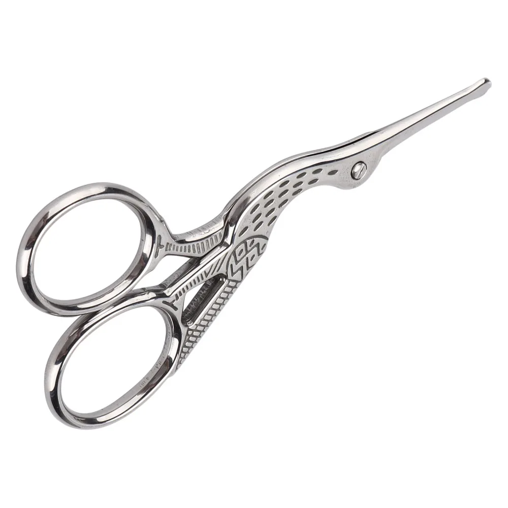Safe Use Stainless Steel Nose Hair Scissors Round Head Facial Hair Scissors Blunt Tip Scissors For Professionals